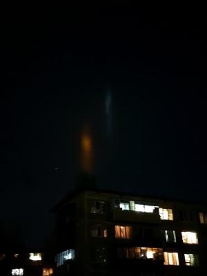 Жители Купчино заметили в небе странное свечение