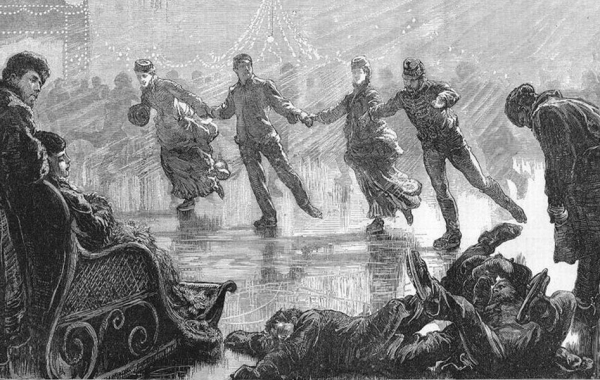 Русские горки, скачки и катание на оленях: как петербуржцы развлекались на льду Невы?