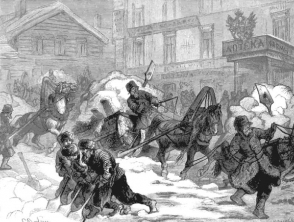 Как в Петербурге убирали снег до революции