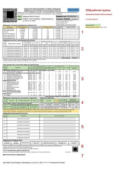 Жилкомитет Петербурга показал макет единой квитанции ЖКХ