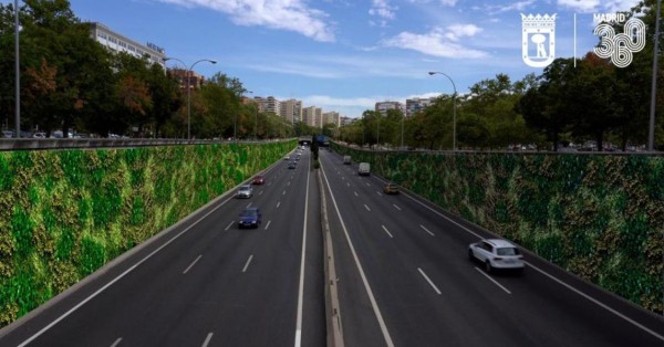 Вдоль кольцевой дороги в Мадриде высадят вертикальные сады Вдоль кольцевой дороги в Мадриде высадят вертикальные сады